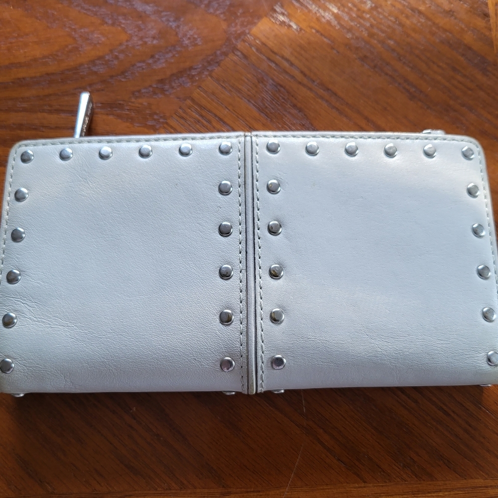 Michael Kors Studded White Wallet